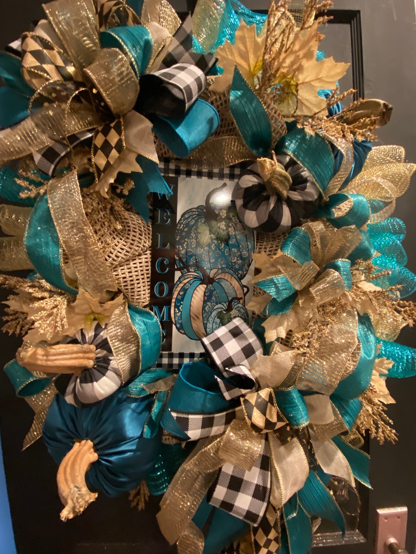 Welcome Fall Wreath, Facebook Live Wreath, Everyday Wreath, Pumpkin Wreath, Fall Wreath, Welcome Wreath