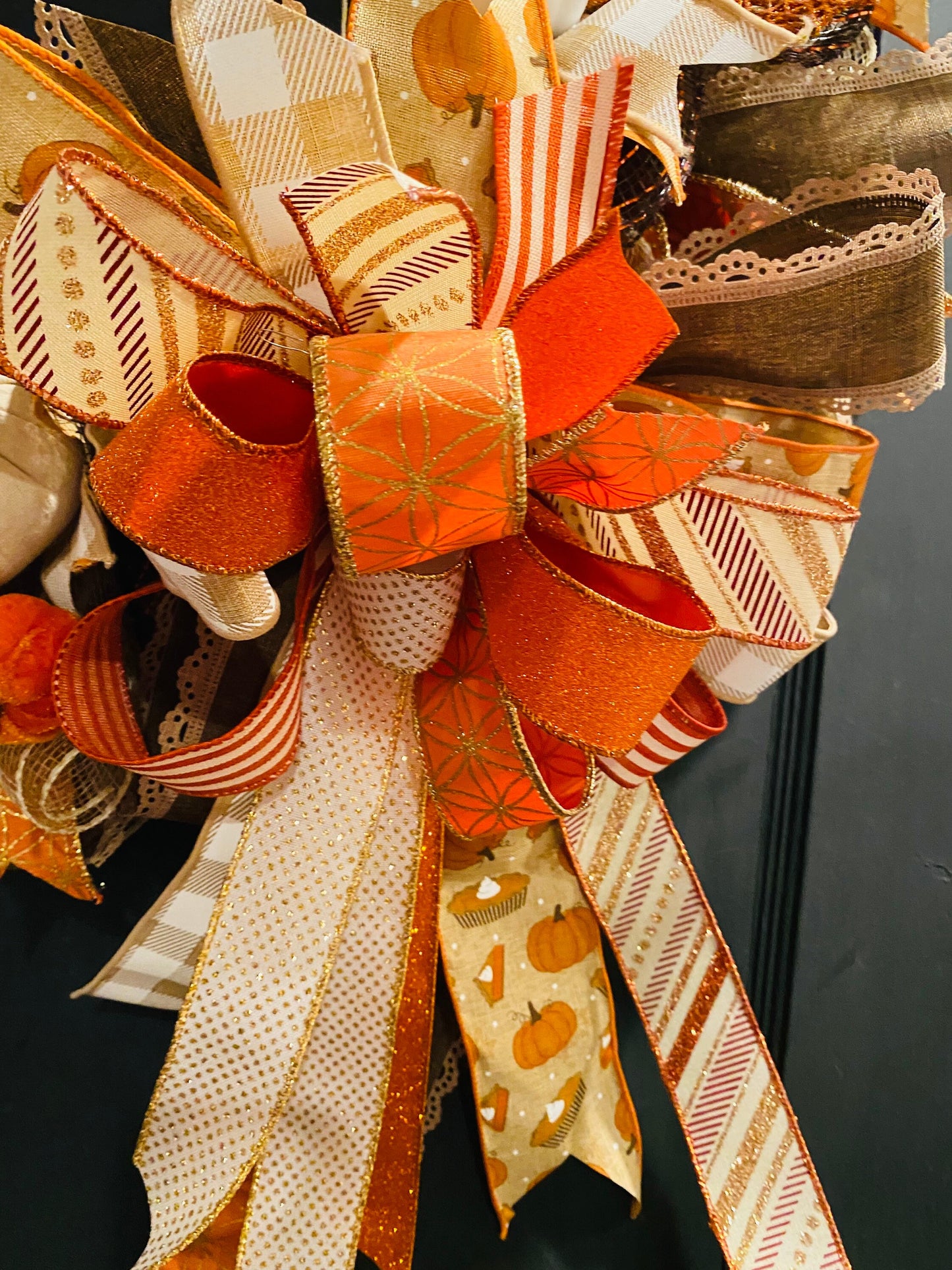 Autumn Skies & Pumpkin Pies Wreath,Pumpkin Spice Fall Wreath, Everyday Wreath, Pumpkin Wreath, Fall Wreath, Welcome Wreath, Fall Decorations