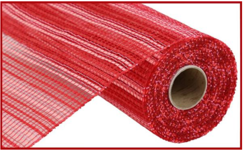 Red/Light Pink Stripe Mesh