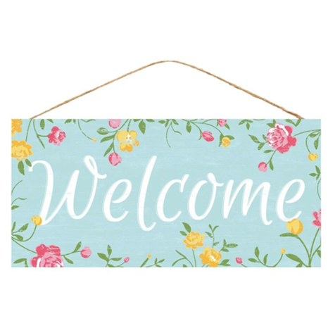 Welcome Floral Sign