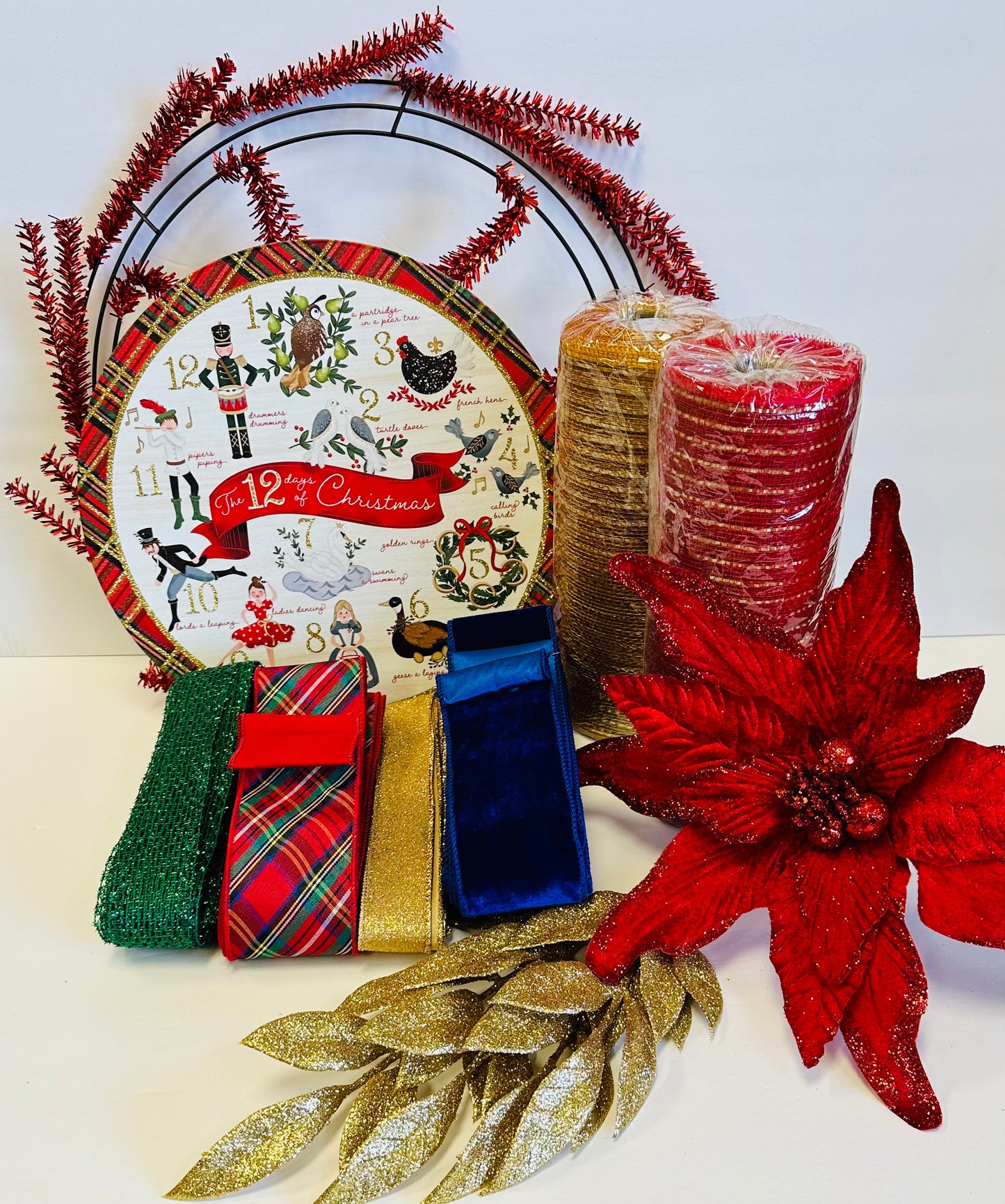 Classic 12 Days of Christmas DIY Wreath Kit