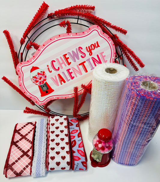 Valentine Craft Stick Wreath Craft Kit