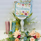 Floral, Ribbon & Sign Grapevine Wreath Kit