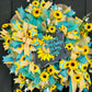 I Have Sunshine in My Soul Sunflower Wreath