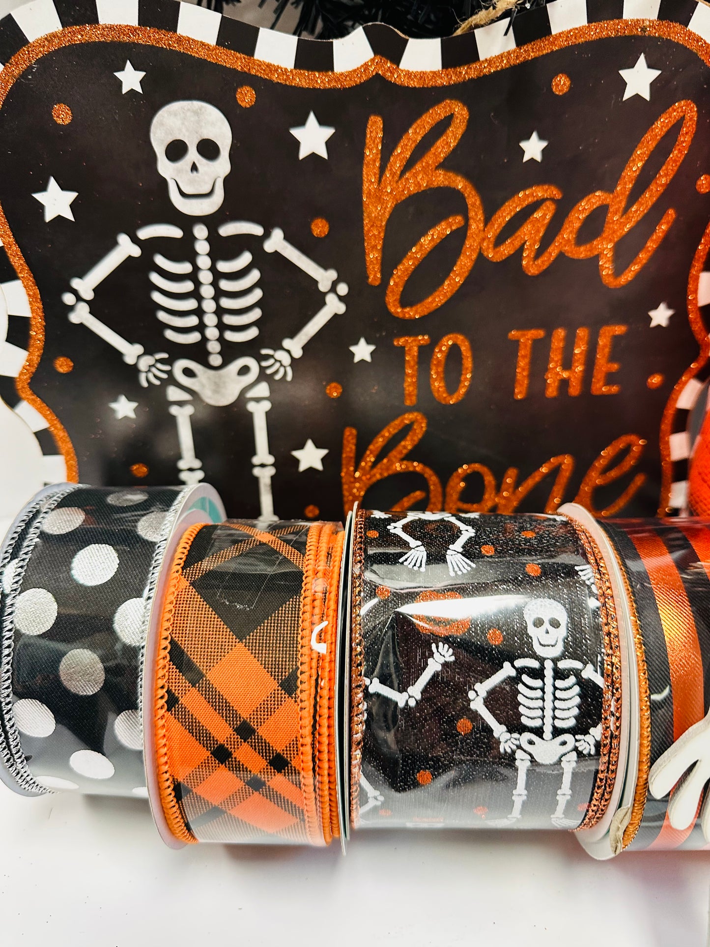 Wreath Kit - Bad to the Bone Skeleton DIY Swag