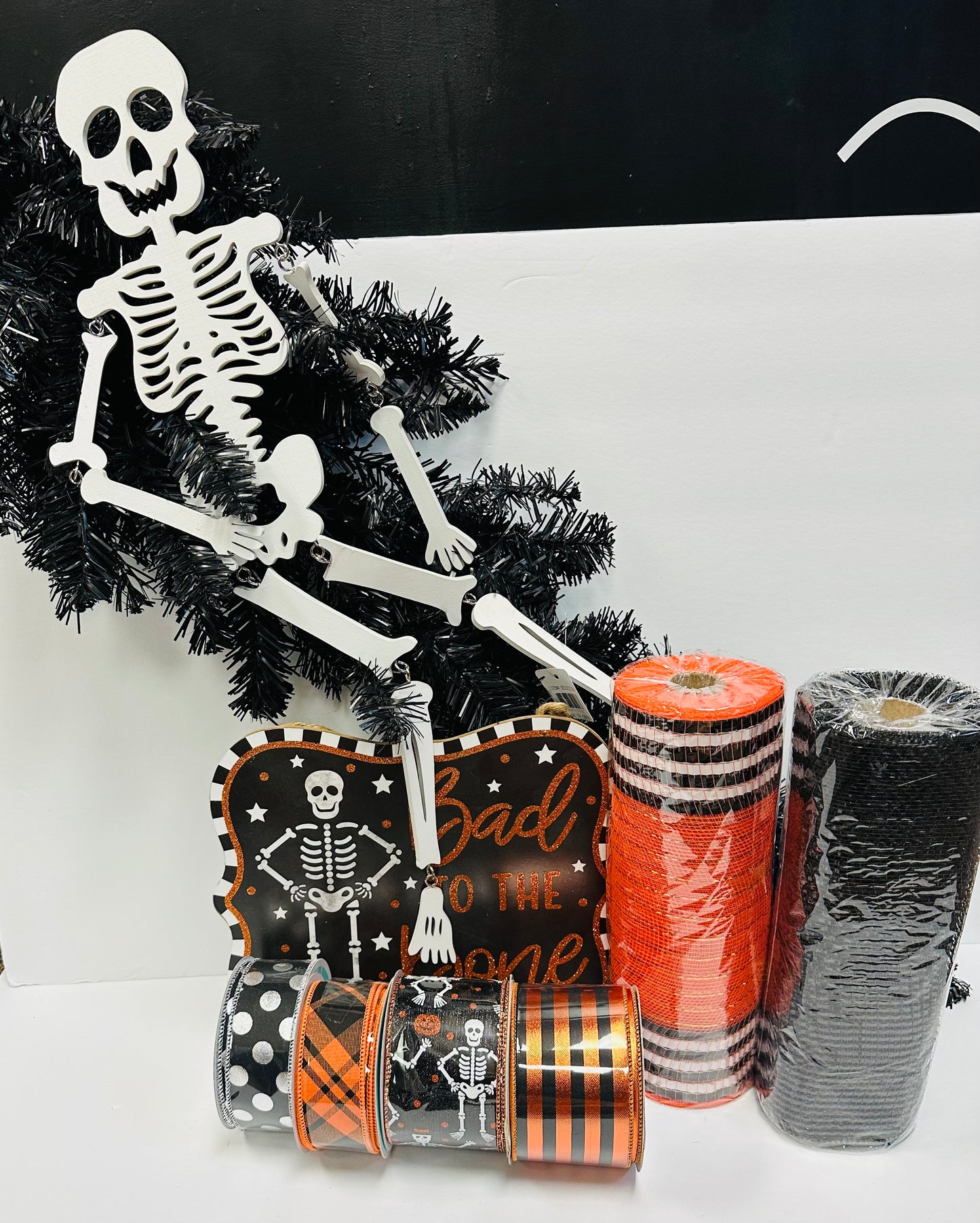 Wreath Kit - Bad to the Bone Skeleton DIY Swag