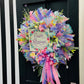 Easter Blessings Spring Spiritual Easter DIY Wreath Kit with Florals