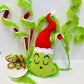 Party Kit -  Green Monster Merry Christmas Wreath