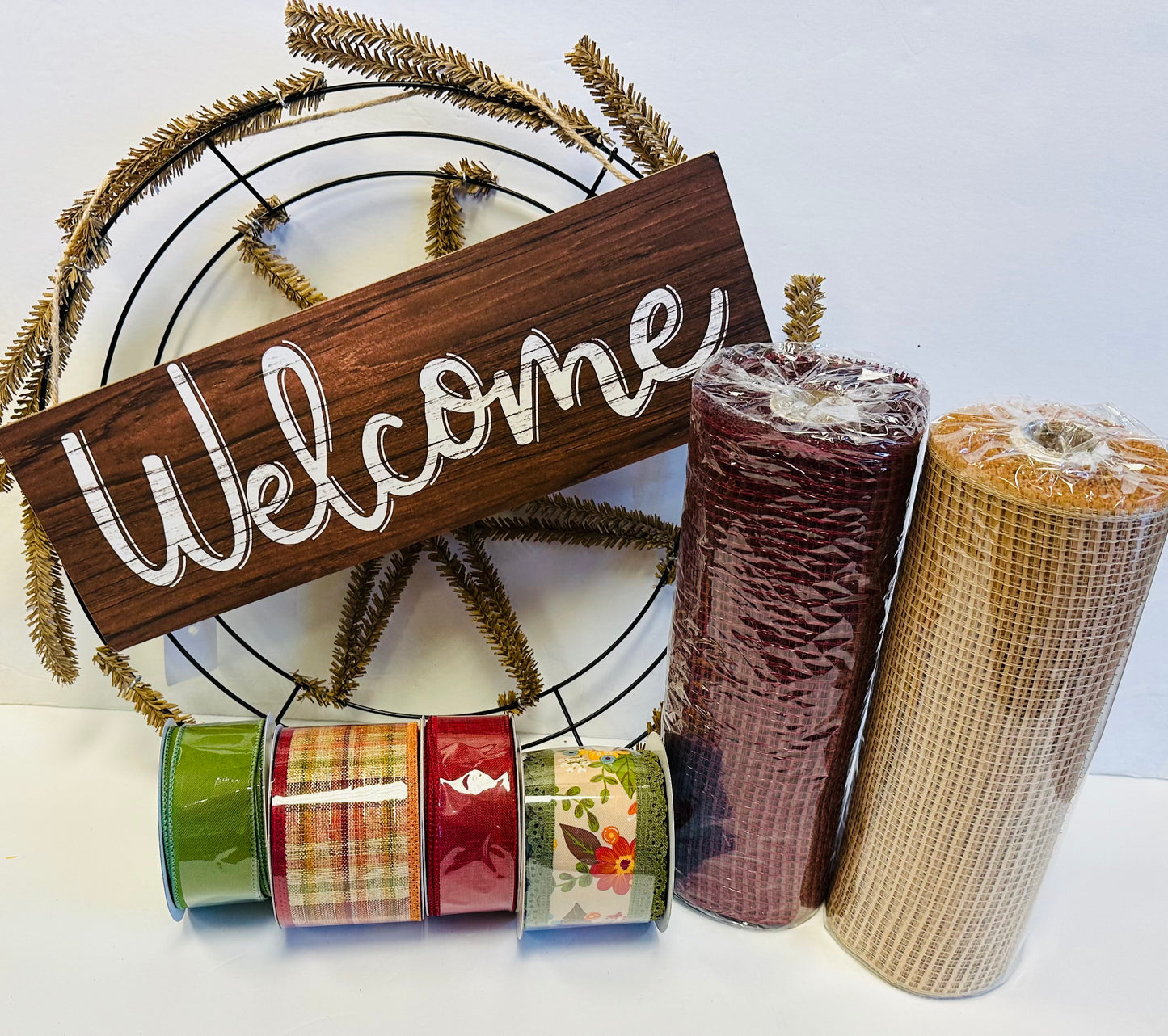 Party Kit - Welcome Fall DIY Party Kit (Brown Wood)