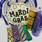 Mardi Gras Beads DIY Wreath Kit