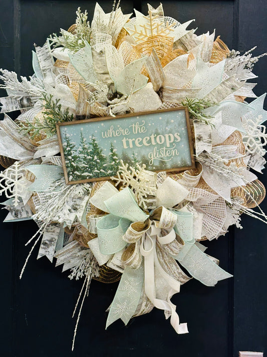 Where Treetops Glisten Winter Everyday DIY Wreath Kit