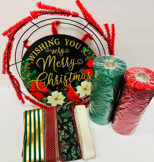 Classic Christmas DIY Wreath Kit