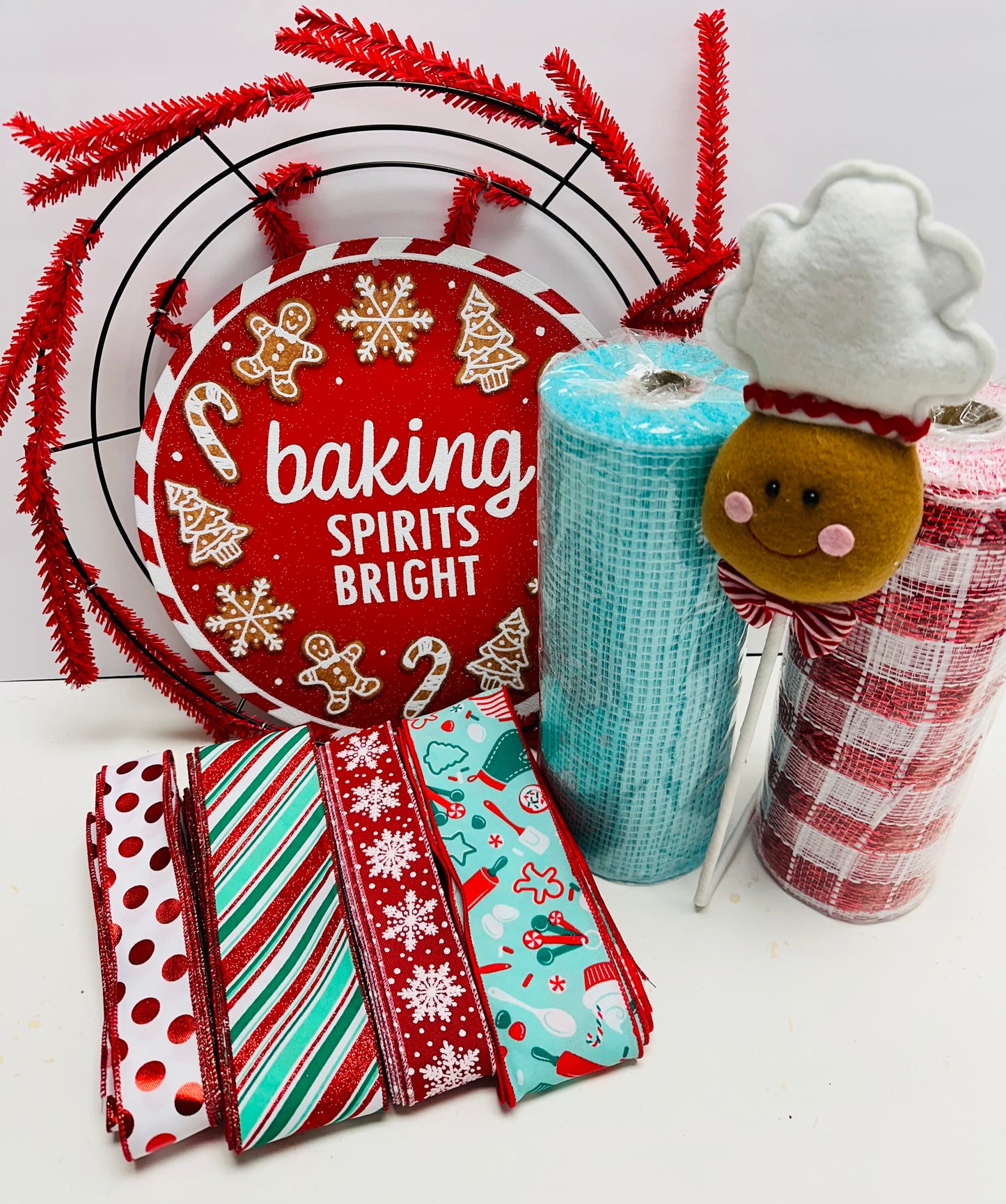 Party Kit - Baking Spirits Bright Gingerbread Christmas Holiday DIY Kit