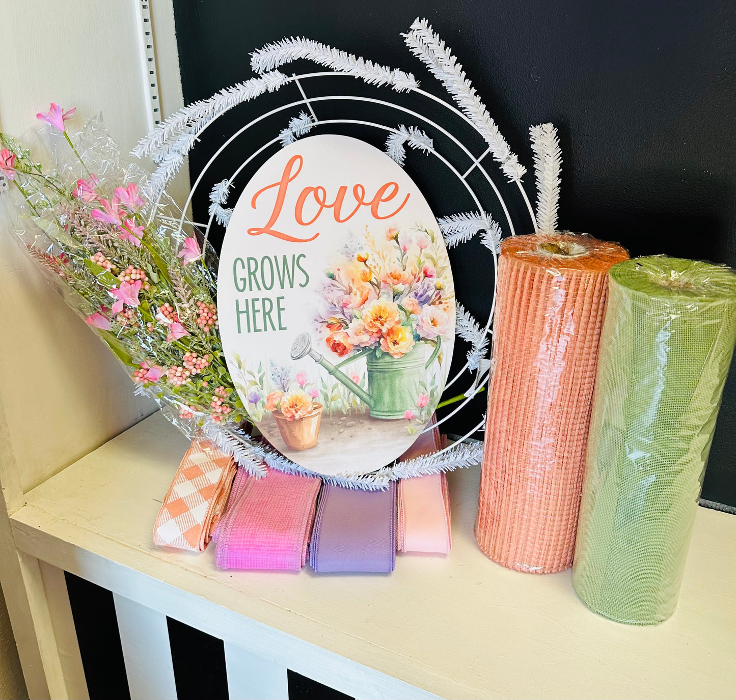 Party Kit - Love Grows Here Everyday Spring DIY Kit with Florals