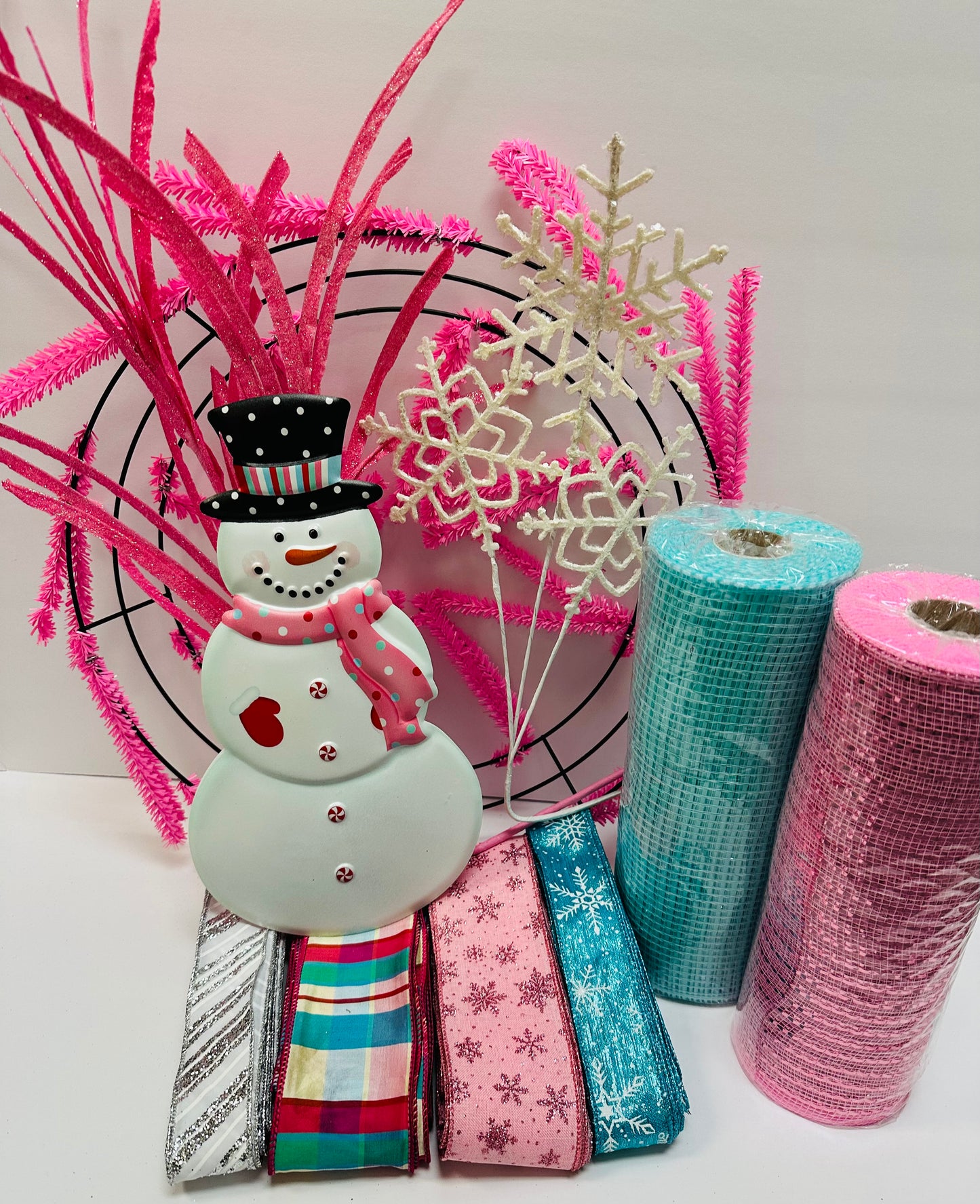 Snowman DIY Winter Wreath Kit