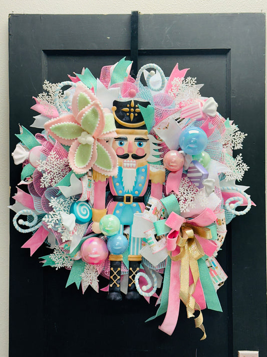 Pastel Nutcracker Christmas DIY Wreath Kit