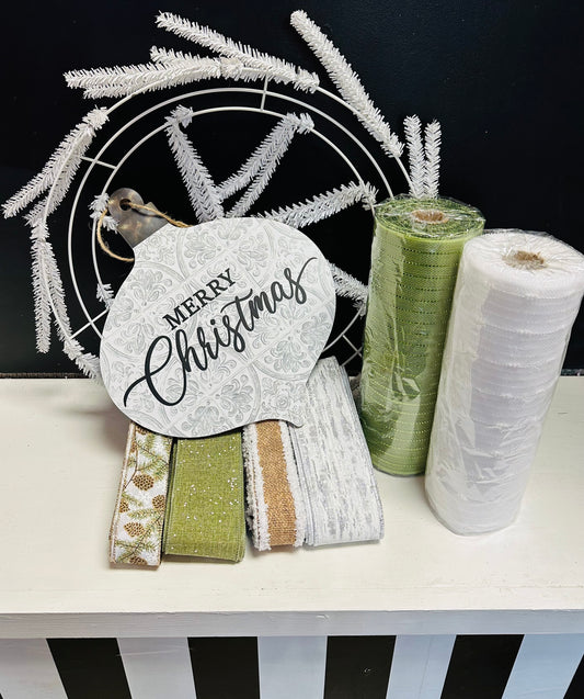 Party Kit. - NEW Rustic Elegance Christmas Ornament DIY Kit
