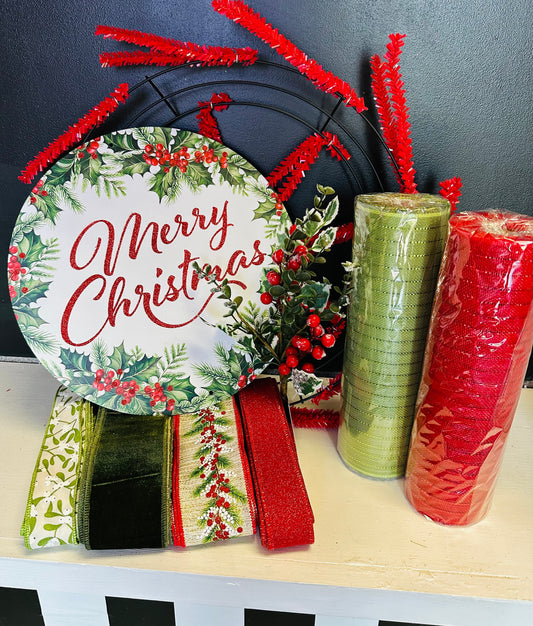 Party Kit - NEW Holly Merry Christmas DIY Kit