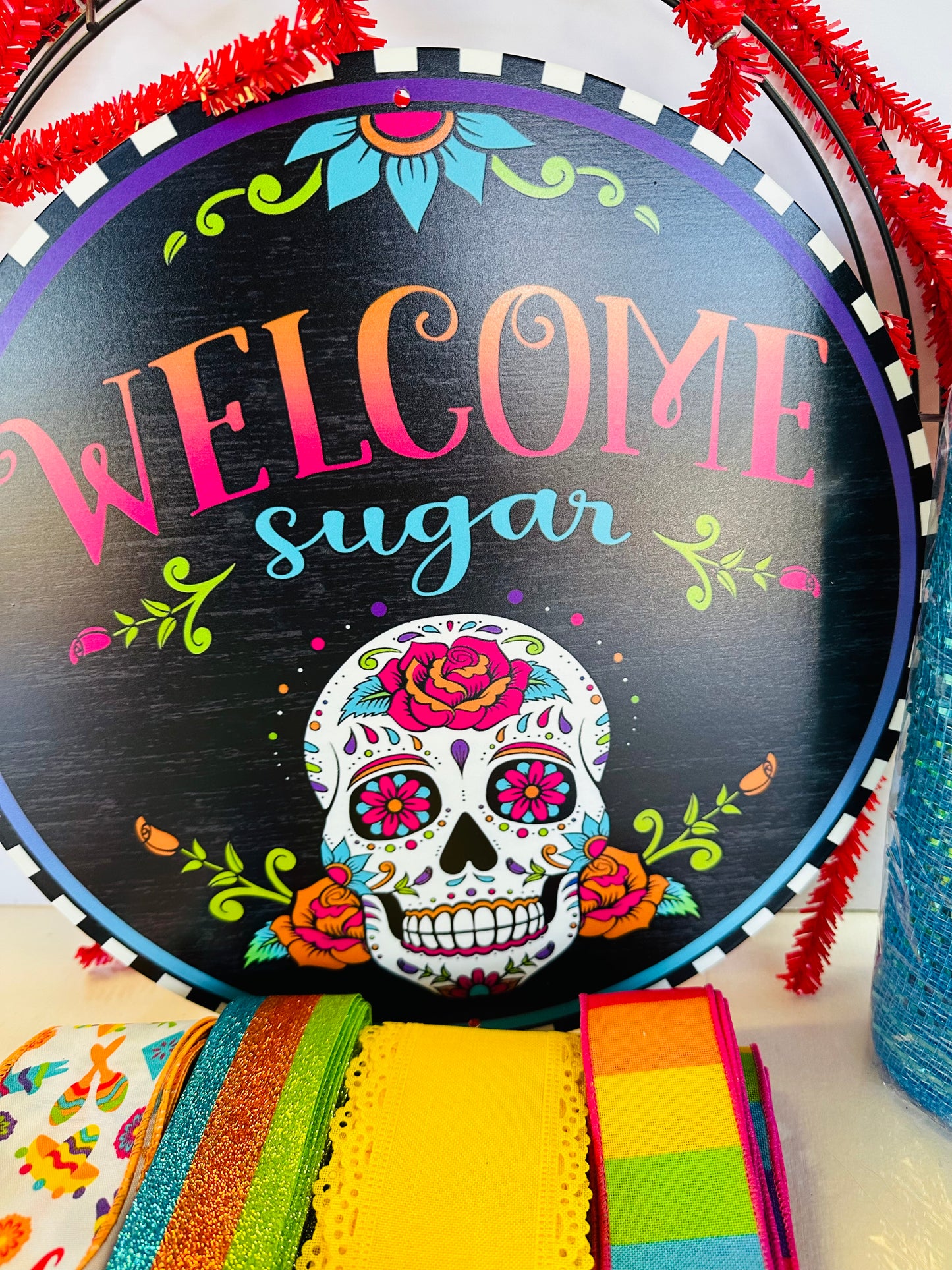 Fiesta or Welcome Sugar DIY Wreath Kit