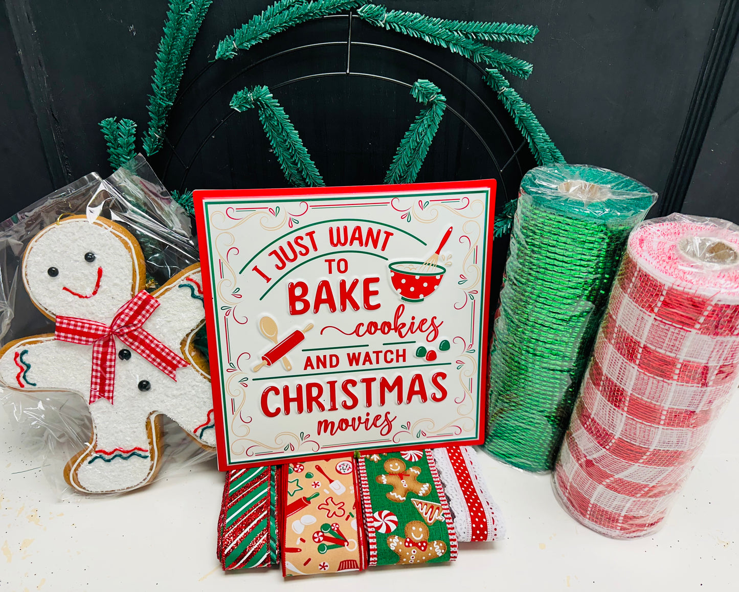 Party Kit - Sweet Gingerbread Cookies & Christmas Movies Holiday DIY Kit