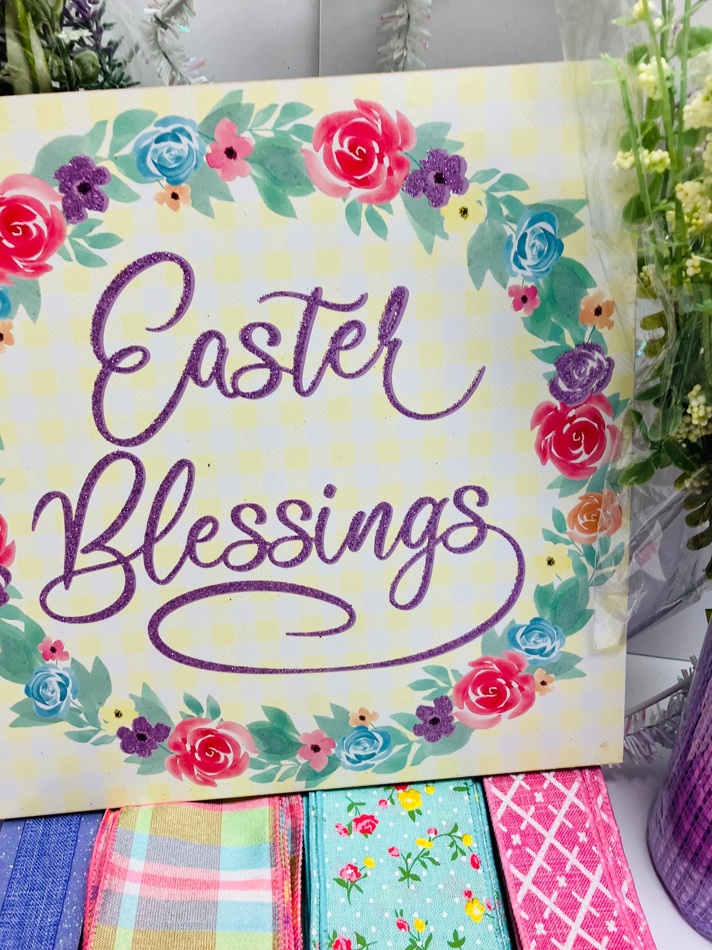 Party Kit - Easter Blessings Spring Spiritual Easter DIY Kit with Florals