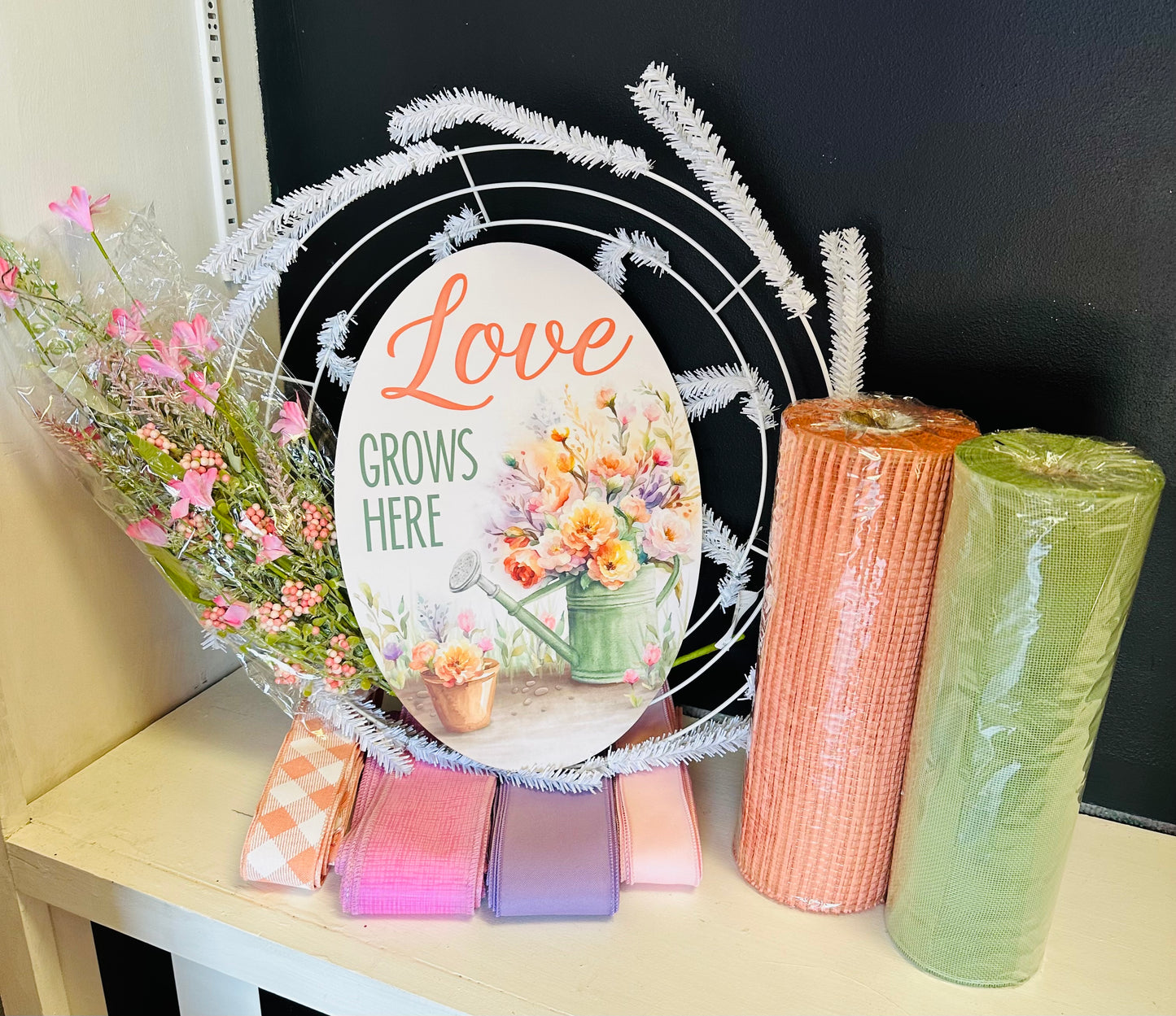 Party Kit - Love Grows Here Everyday Spring DIY Kit with Florals