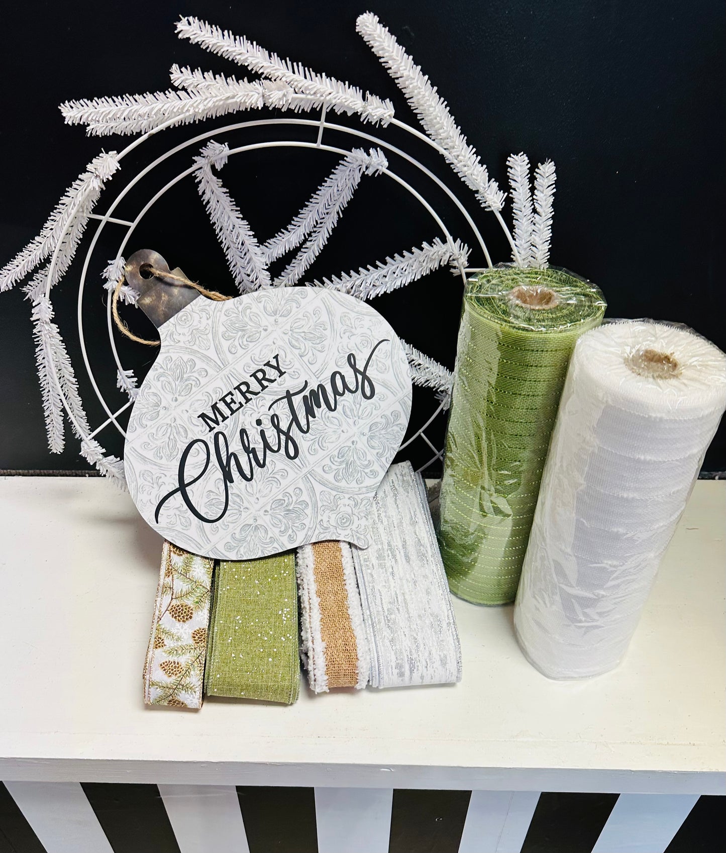 Party Kit. - NEW Rustic Elegance Christmas Ornament DIY Kit
