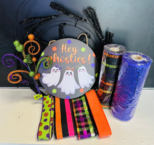 NEW Hey Ghosties! Halloween DIY Wreath Kit