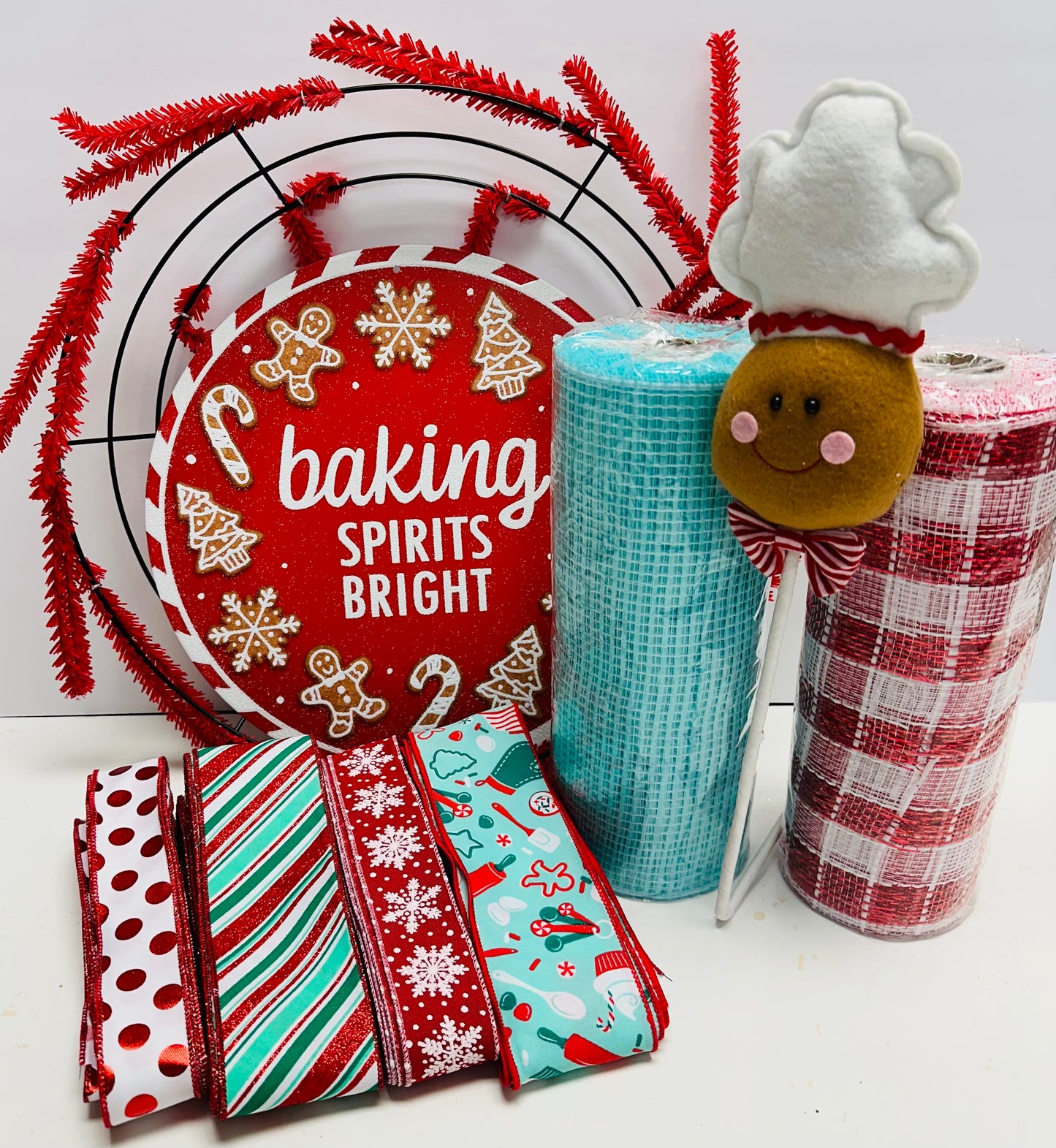 Party Kit - Baking Spirits Bright Gingerbread Christmas Holiday DIY Kit