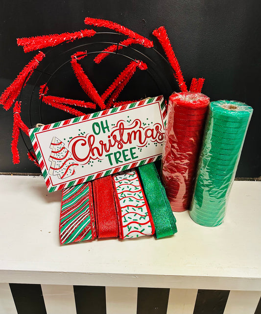 Oh Christmas Tree Little Debbie Snack Cake Christmas DIY Wreath Kit