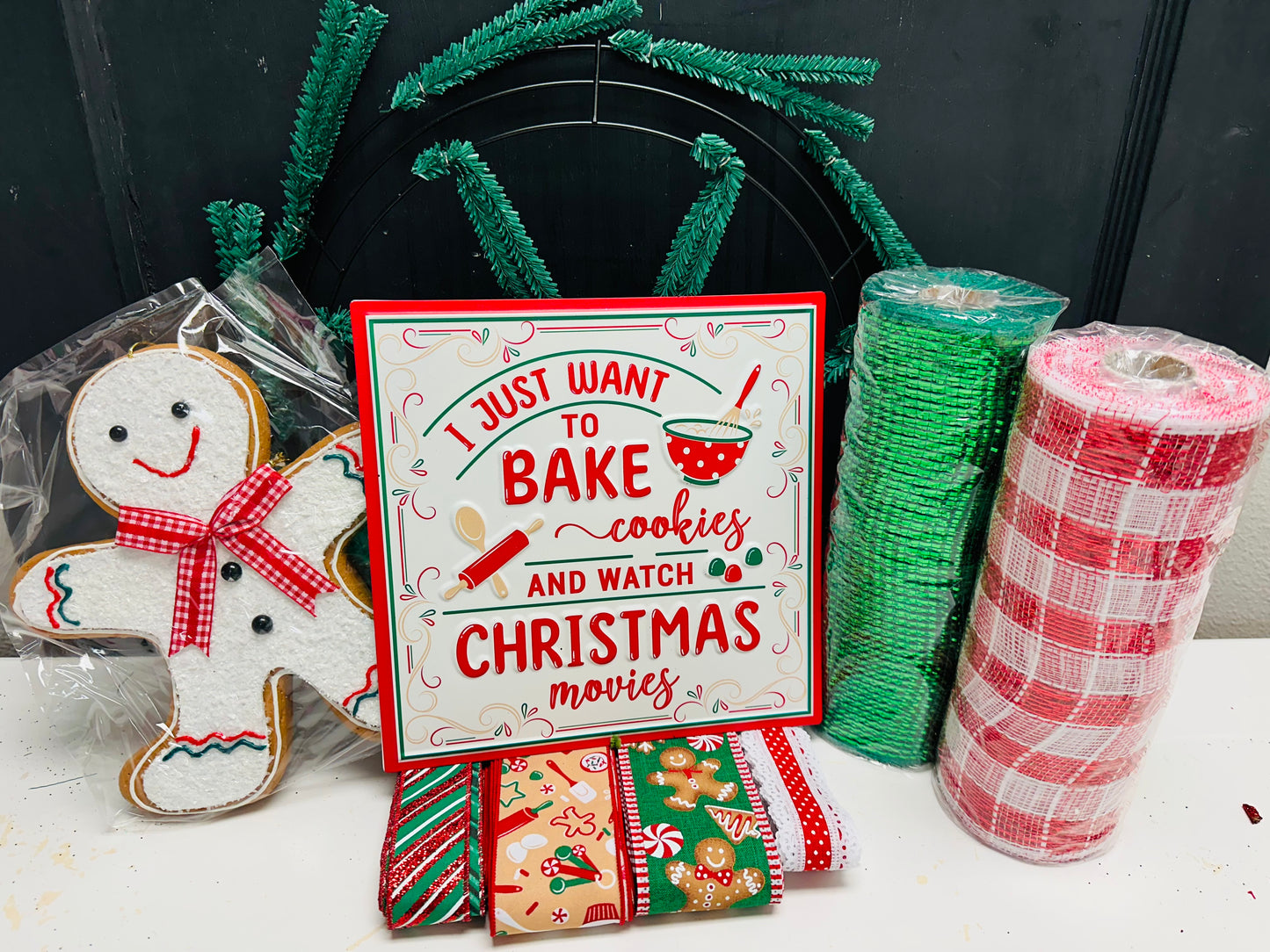 Party Kit - Sweet Gingerbread Cookies & Christmas Movies Holiday DIY Kit