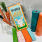 Happy Easter (Teal & Orange) Spring DIY Wreath Kit