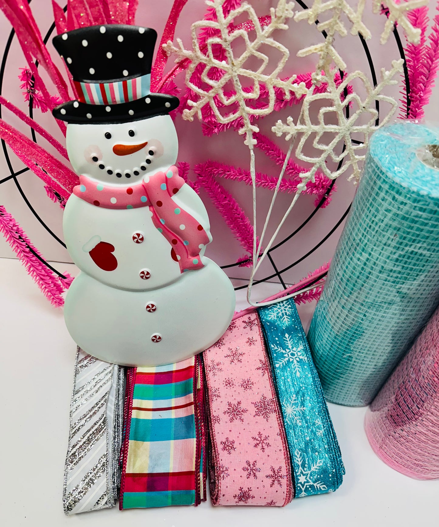 Snowman DIY Winter Wreath Kit