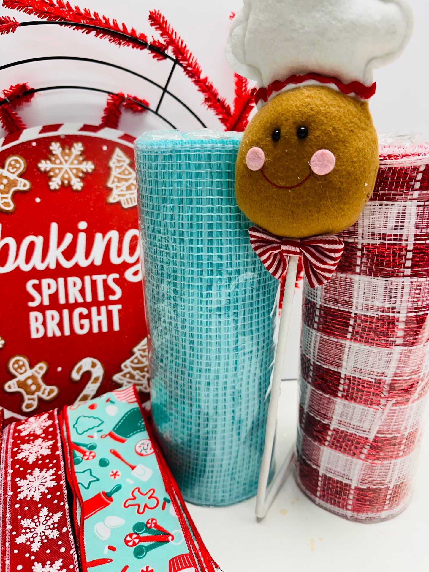 Party Kit - Baking Spirits Bright Gingerbread Christmas Holiday DIY Kit