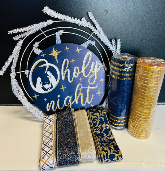 NEW O, Holy Night Christmas Spiritual Wreath Kit