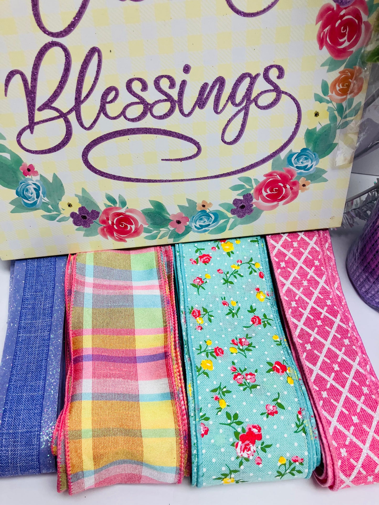 Party Kit - Easter Blessings Spring Spiritual Easter DIY Kit with Florals