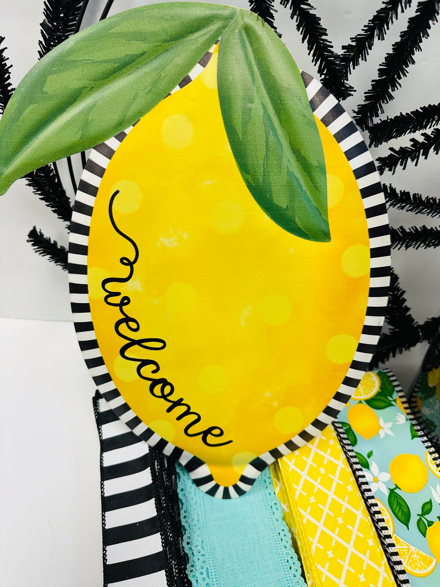 Lemon Welcome Spring Summer DIY Wreath Kit