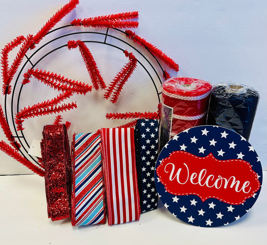 Party Kit - Patriotic Welcome DIY Kit (Round)