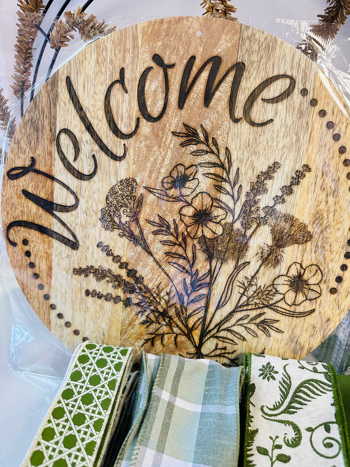 Wildflower Welcome Everyday Spring Summer Fall Wreath Kit