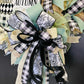 Welcome Autumn Black & White Fall Wreath