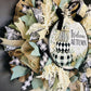 Welcome Autumn Black & White Fall Wreath