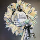 Welcome Autumn Black & White Fall Wreath
