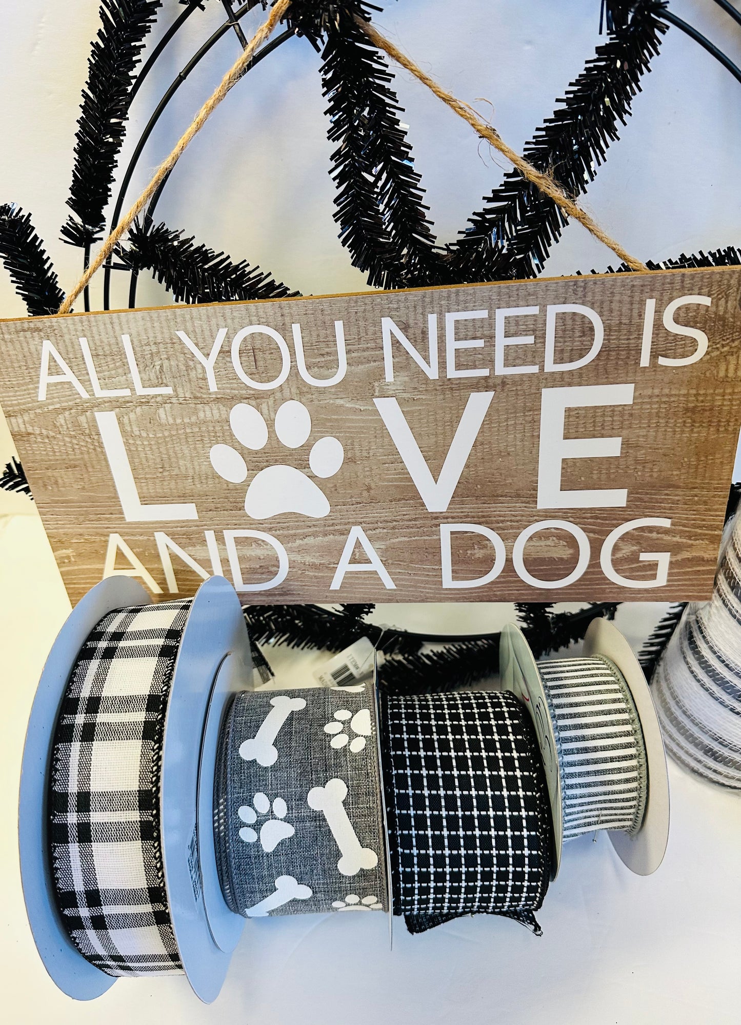 All You Need is Love and a Dog DIY Wreath Kit