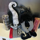 Bougie Harlequin Witch Hat & Legs Halloween DIY Wreath Kit