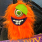 Wreath Kit - Furry Orange Monster Happy Halloween DIY Wreath Kit