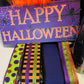 Wreath Kit - Furry Orange Monster Happy Halloween DIY Wreath Kit