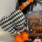 Harlequin Witch Halloween DIY Wreath Kit