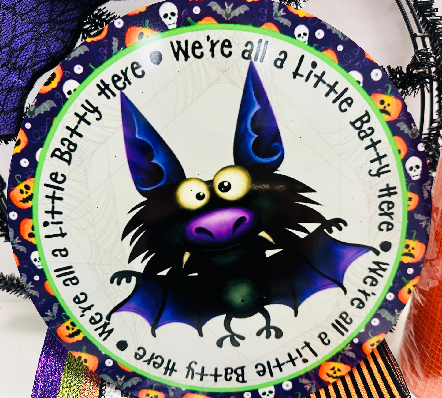 We're All Batty Here! Halloween Wreath Kit