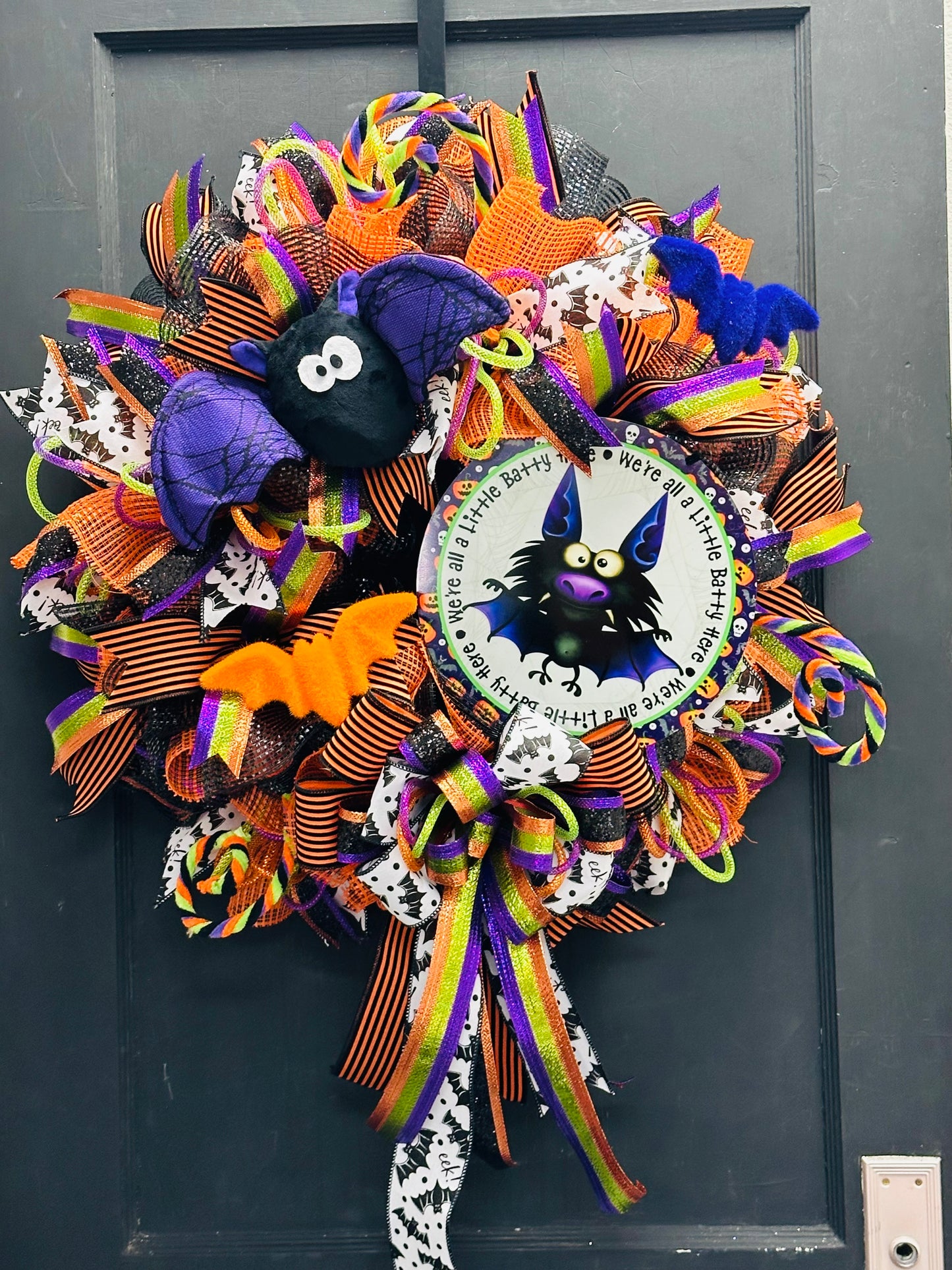 We're All Batty Here! Halloween Wreath Kit