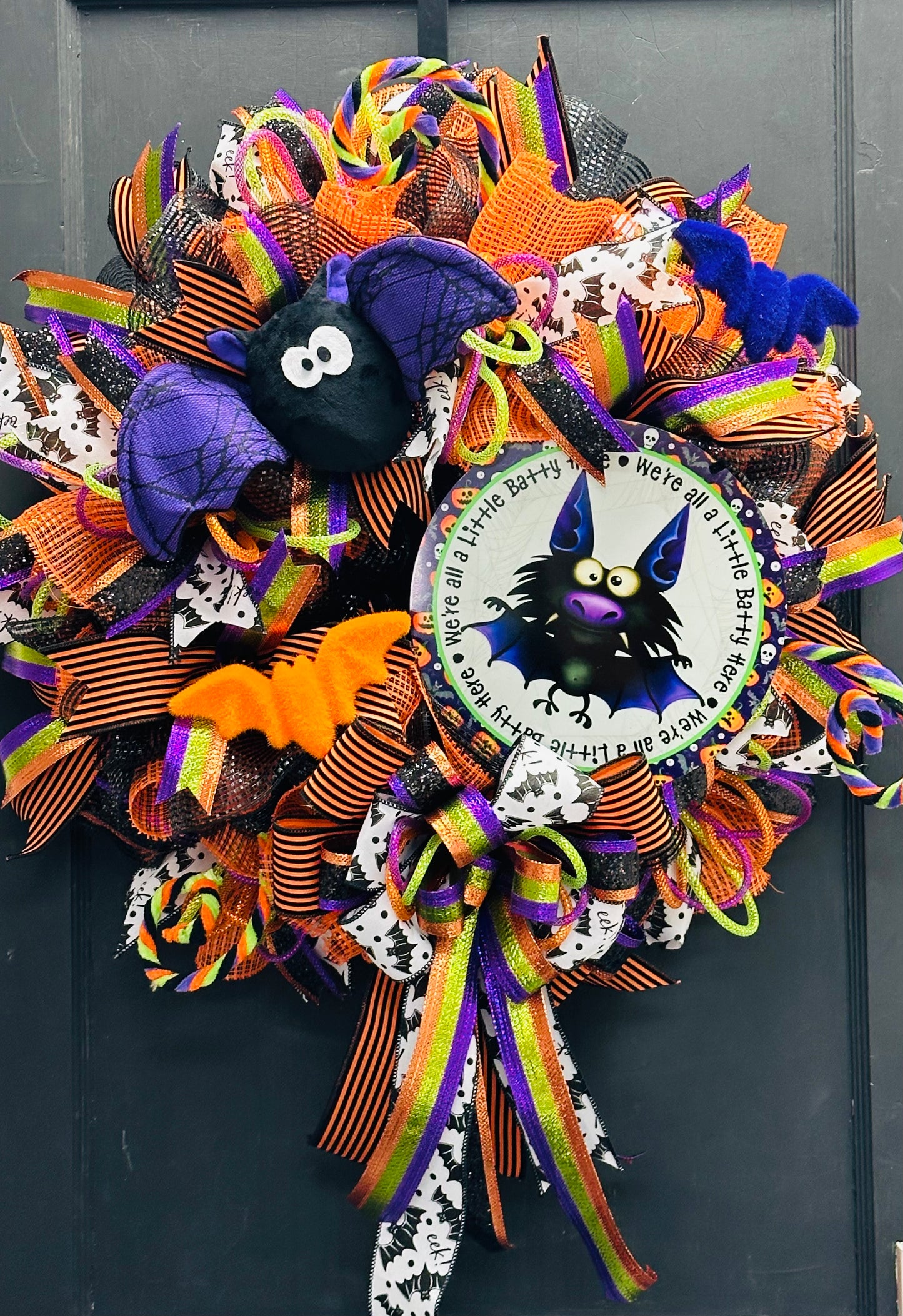 We're All Batty Here! Halloween Wreath Kit